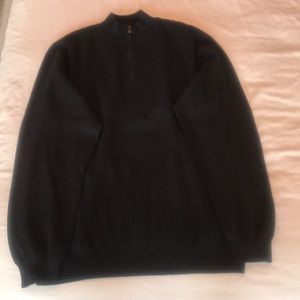 Men’s cotton crew neck 1/4 zip sweater. Like new.